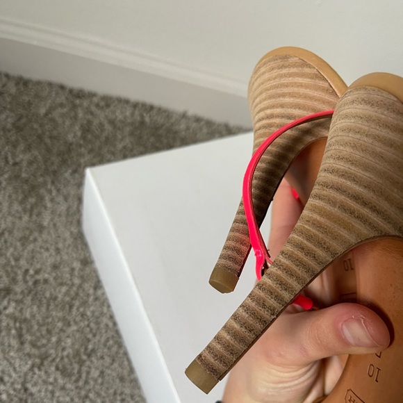 Coach LANA Elegant Strappy Sandal Pump Heel Shoe A0781 Pink/Ginger Size 10 - Picture 8 of 12